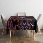 Psoriasis Awareness Personalised Tablecloth Aboriginal Ribbon Dot Painting