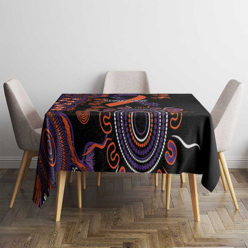 Psoriasis Awareness Personalised Tablecloth Aboriginal Ribbon Dot Painting