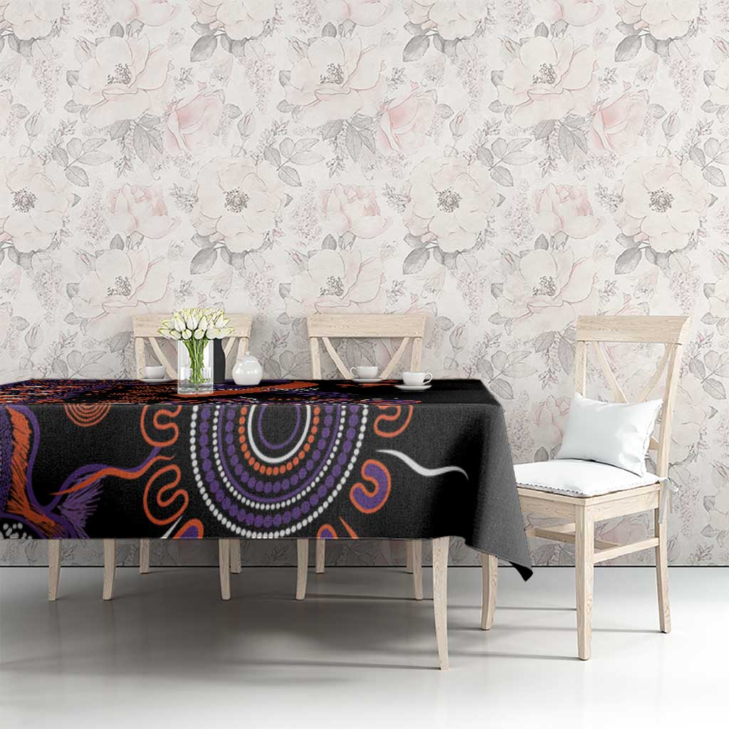 Psoriasis Awareness Personalised Tablecloth Aboriginal Ribbon Dot Painting