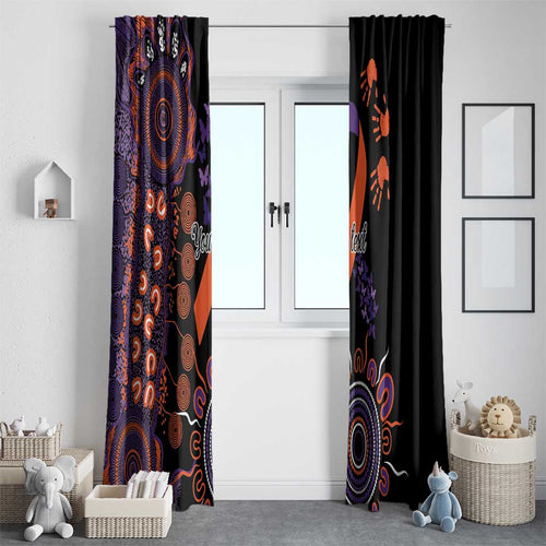 Psoriasis Awareness Personalised Window Curtain Aboriginal Ribbon Dot Painting