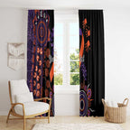 Psoriasis Awareness Personalised Window Curtain Aboriginal Ribbon Dot Painting