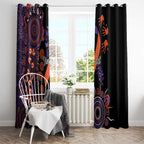 Psoriasis Awareness Personalised Window Curtain Aboriginal Ribbon Dot Painting