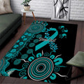 PTSD Awareness Personalised Area Rug Aboriginal Ribbon Dot Painting
