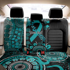 PTSD Awareness Personalised Back Car Seat Cover Aboriginal Ribbon Dot Painting