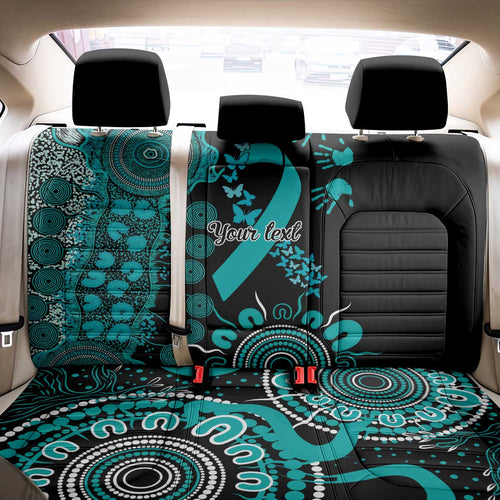 PTSD Awareness Personalised Back Car Seat Cover Aboriginal Ribbon Dot Painting