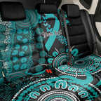 PTSD Awareness Personalised Back Car Seat Cover Aboriginal Ribbon Dot Painting