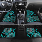PTSD Awareness Personalised Car Mats Aboriginal Ribbon Dot Painting