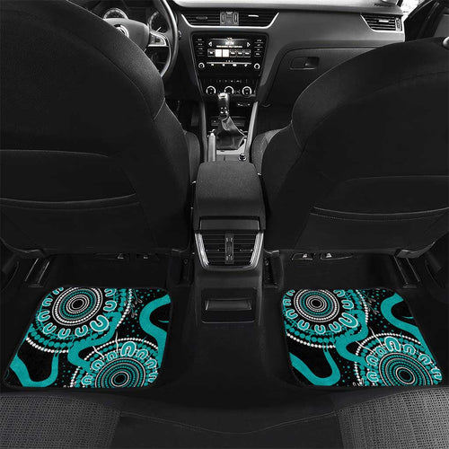 PTSD Awareness Personalised Car Mats Aboriginal Ribbon Dot Painting