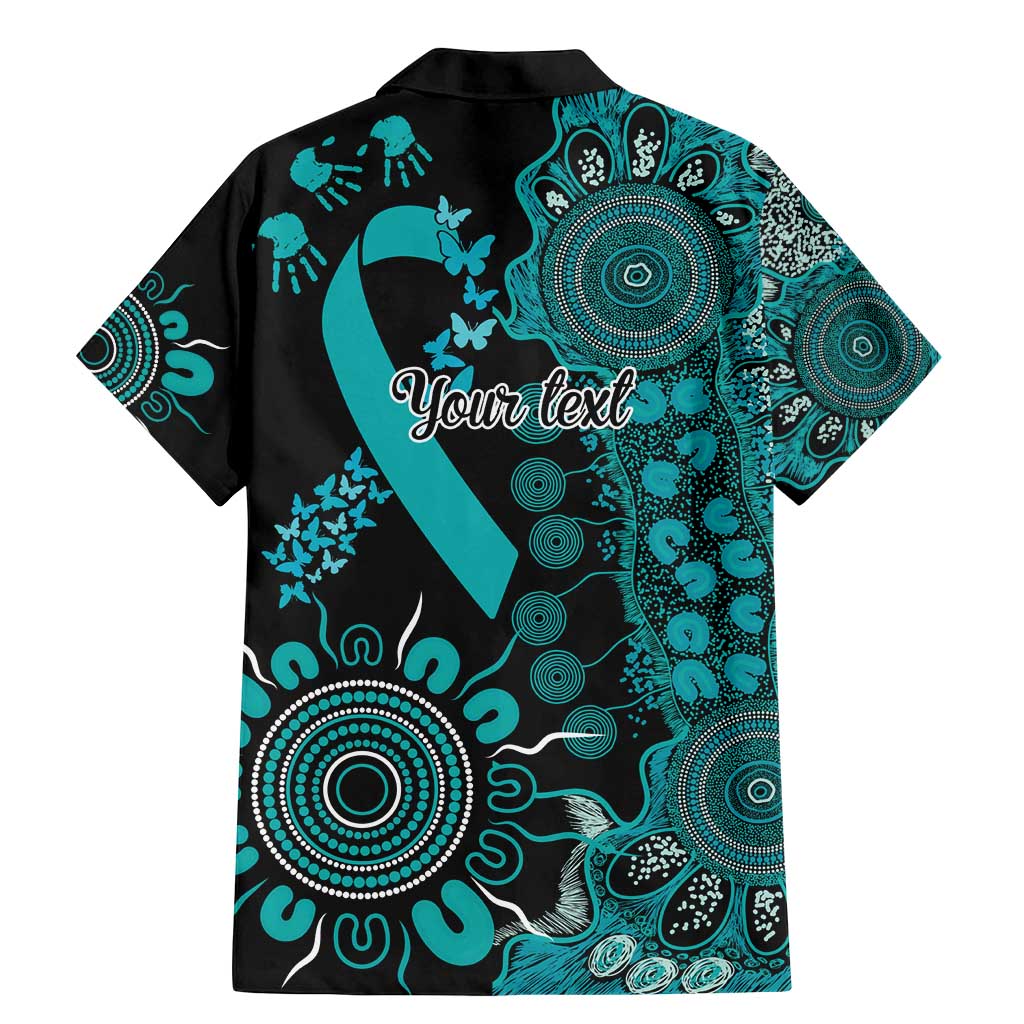 PTSD Awareness Personalised Family Matching Mermaid Dress and Hawaiian Shirt Aboriginal Ribbon Dot Painting