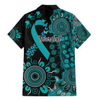 PTSD Awareness Personalised Family Matching Mermaid Dress and Hawaiian Shirt Aboriginal Ribbon Dot Painting