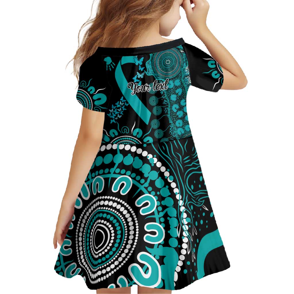 PTSD Awareness Personalised Family Matching Off Shoulder Maxi Dress and Hawaiian Shirt Aboriginal Ribbon Dot Painting