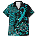PTSD Awareness Personalised Hawaiian Shirt Aboriginal Ribbon Dot Painting