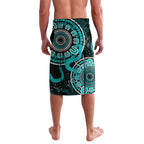 PTSD Awareness Personalised Lavalava Aboriginal Ribbon Dot Painting