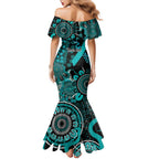 PTSD Awareness Personalised Mermaid Dress Aboriginal Ribbon Dot Painting