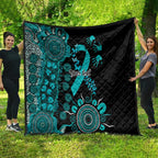 PTSD Awareness Personalised Quilt Aboriginal Ribbon Dot Painting