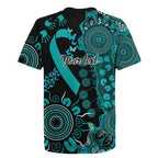 PTSD Awareness Personalised Rugby Jersey Aboriginal Ribbon Dot Painting