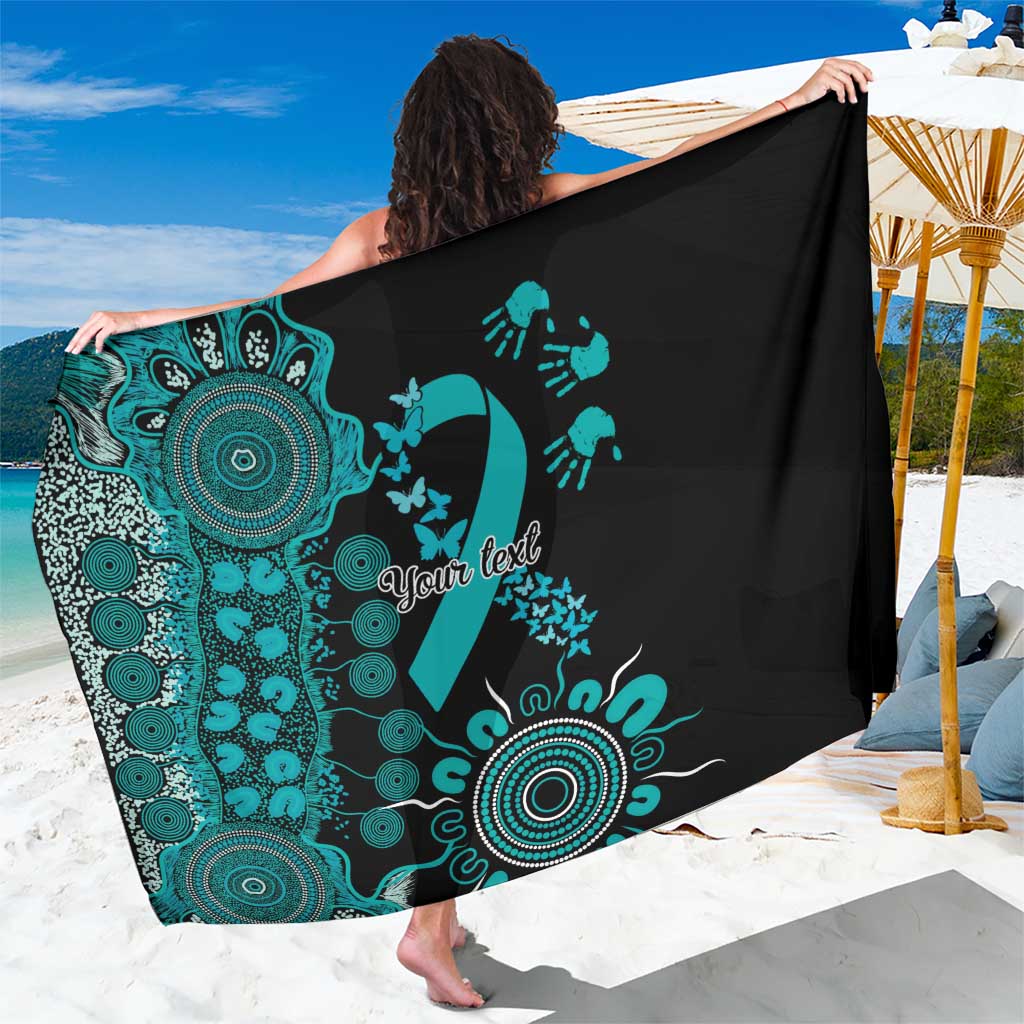 PTSD Awareness Personalised Sarong Aboriginal Ribbon Dot Painting