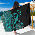 PTSD Awareness Personalised Sarong Aboriginal Ribbon Dot Painting