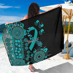 PTSD Awareness Personalised Sarong Aboriginal Ribbon Dot Painting