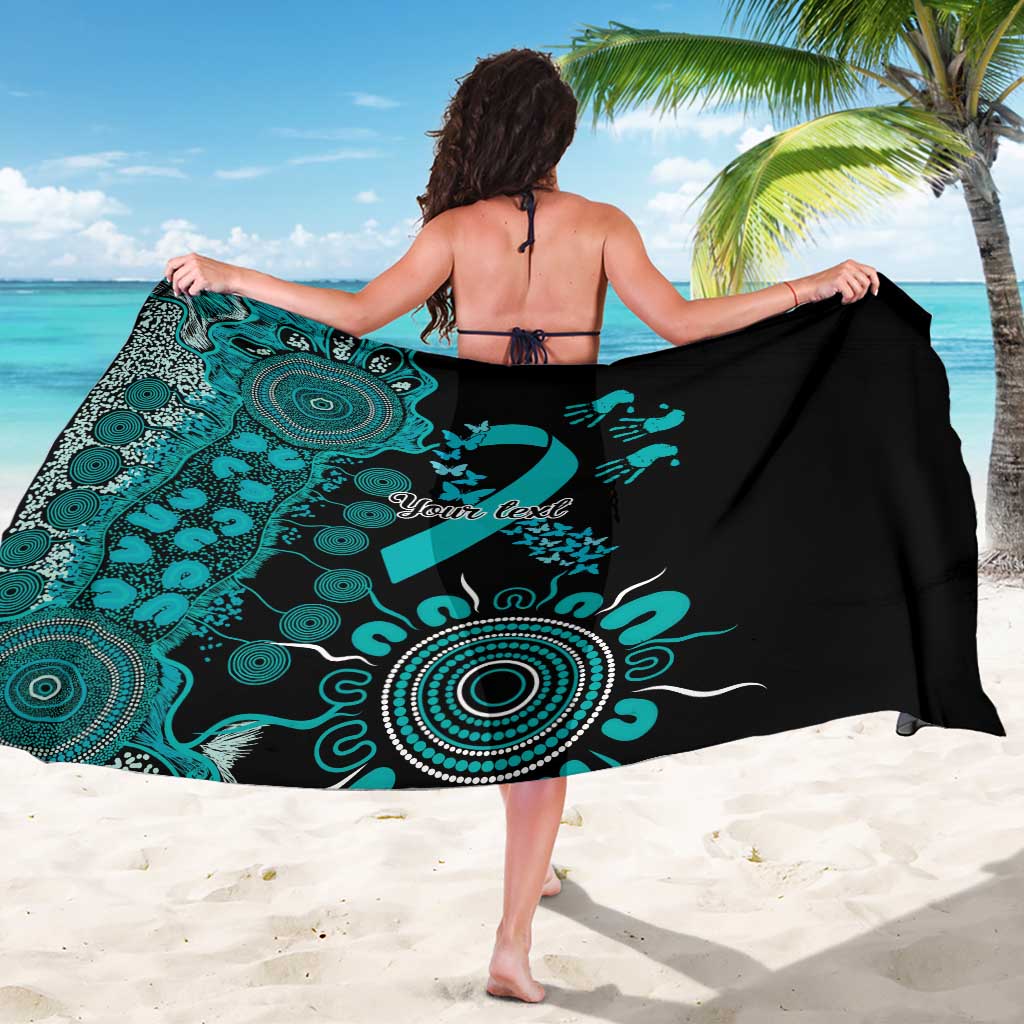PTSD Awareness Personalised Sarong Aboriginal Ribbon Dot Painting