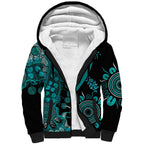 PTSD Awareness Personalised Sherpa Hoodie Aboriginal Ribbon Dot Painting
