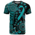 PTSD Awareness Personalised T Shirt Aboriginal Ribbon Dot Painting