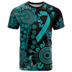 PTSD Awareness Personalised T Shirt Aboriginal Ribbon Dot Painting