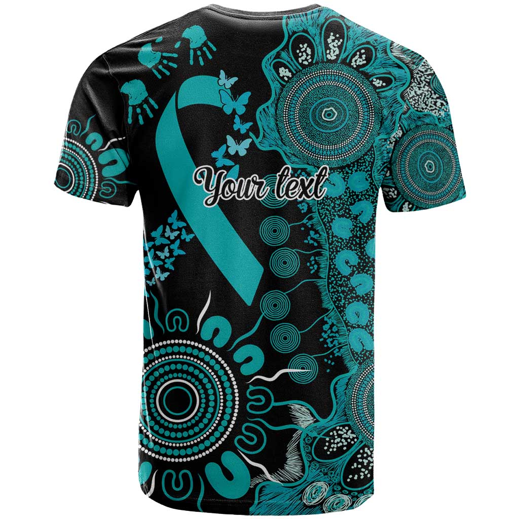 PTSD Awareness Personalised T Shirt Aboriginal Ribbon Dot Painting