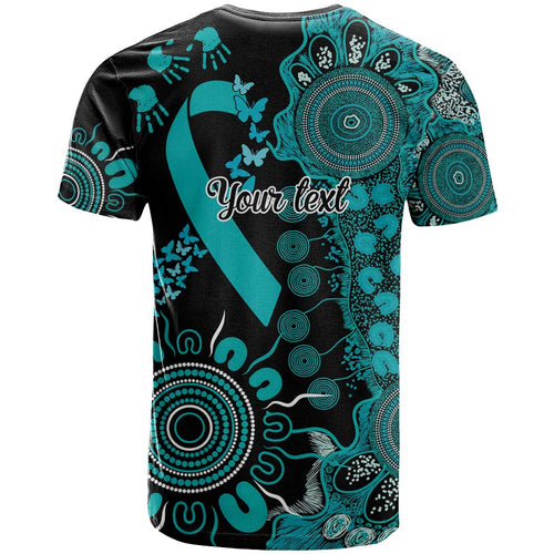 PTSD Awareness Personalised T Shirt Aboriginal Ribbon Dot Painting