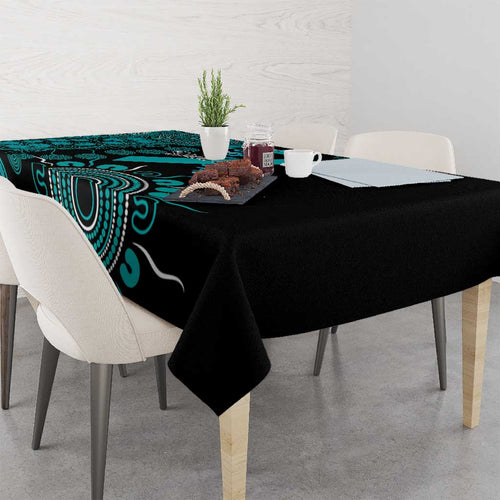 PTSD Awareness Personalised Tablecloth Aboriginal Ribbon Dot Painting