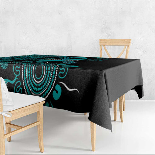 PTSD Awareness Personalised Tablecloth Aboriginal Ribbon Dot Painting