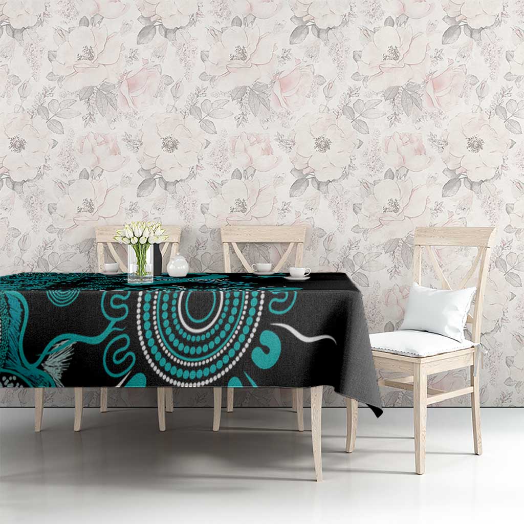 PTSD Awareness Personalised Tablecloth Aboriginal Ribbon Dot Painting