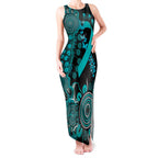 PTSD Awareness Personalised Tank Maxi Dress Aboriginal Ribbon Dot Painting