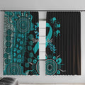 PTSD Awareness Personalised Window Curtain Aboriginal Ribbon Dot Painting