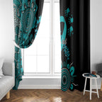 PTSD Awareness Personalised Window Curtain Aboriginal Ribbon Dot Painting