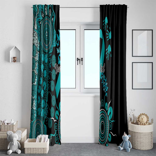 PTSD Awareness Personalised Window Curtain Aboriginal Ribbon Dot Painting