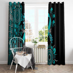 PTSD Awareness Personalised Window Curtain Aboriginal Ribbon Dot Painting