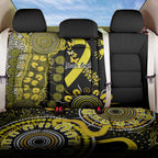 Sarcoma Awareness Personalised Back Car Seat Cover Aboriginal Ribbon Dot Painting