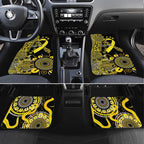 Sarcoma Awareness Personalised Car Mats Aboriginal Ribbon Dot Painting