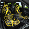 Sarcoma Awareness Personalised Car Seat Cover Aboriginal Ribbon Dot Painting