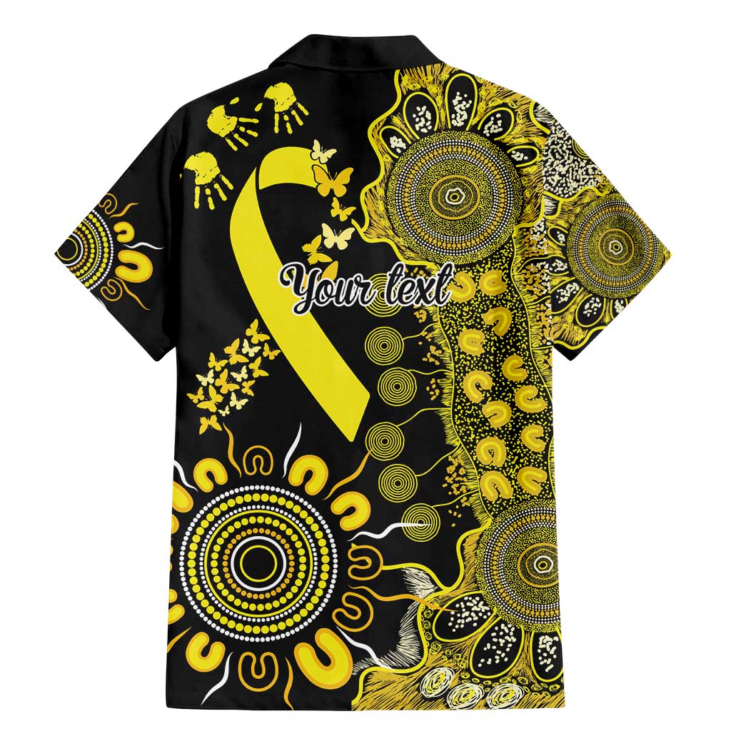 Sarcoma Awareness Personalised Family Matching Mermaid Dress and Hawaiian Shirt Aboriginal Ribbon Dot Painting