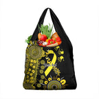Sarcoma Awareness Personalised Grocery Bag Aboriginal Ribbon Dot Painting
