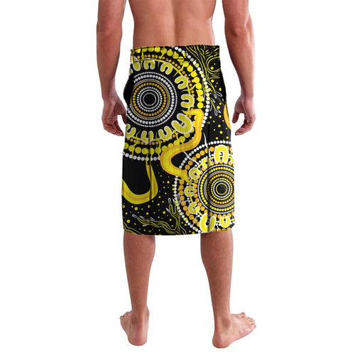 Sarcoma Awareness Personalised Lavalava Aboriginal Ribbon Dot Painting