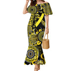 Sarcoma Awareness Personalised Mermaid Dress Aboriginal Ribbon Dot Painting