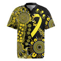 Sarcoma Awareness Personalised Rugby Jersey Aboriginal Ribbon Dot Painting