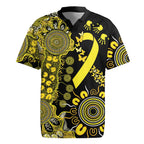 Sarcoma Awareness Personalised Rugby Jersey Aboriginal Ribbon Dot Painting