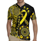Sarcoma Awareness Personalised Rugby Jersey Aboriginal Ribbon Dot Painting