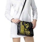 Sarcoma Awareness Personalised Shoulder Handbag Aboriginal Ribbon Dot Painting