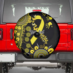Sarcoma Awareness Personalised Spare Tire Cover Aboriginal Ribbon Dot Painting