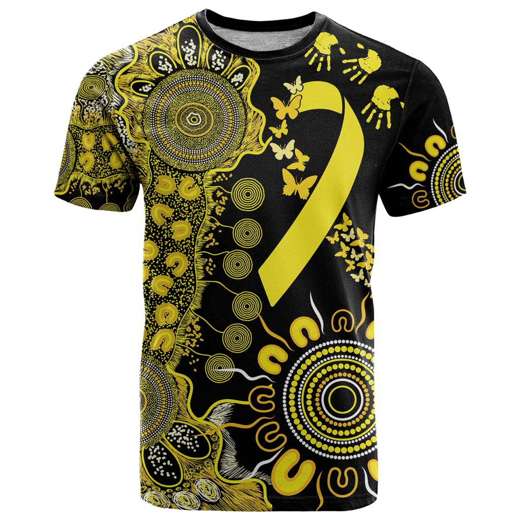 Sarcoma Awareness Personalised T Shirt Aboriginal Ribbon Dot Painting